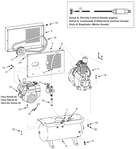 Part Location Diagram of CV006411AV Campbell Hausfeld Throttle Control